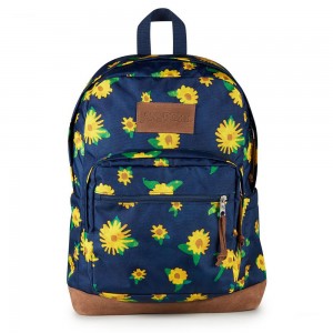 Mochila Para Portátil JanSport Right Pack Mochilas Azul Marino Amarillo | CREAH19601