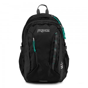 Mochilas escolares JanSport Agave Mochilas Negras | CRNEJ88936