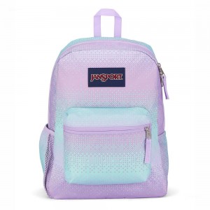 Mochilas escolares JanSport CROSS TOWN Mochilas Moradas Verde | UCRTG75007