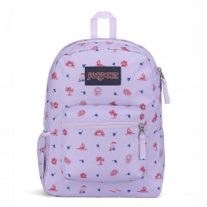 Mochilas escolares JanSport CROSS TOWN Mochilas Moradas Claro | SCRVO60454