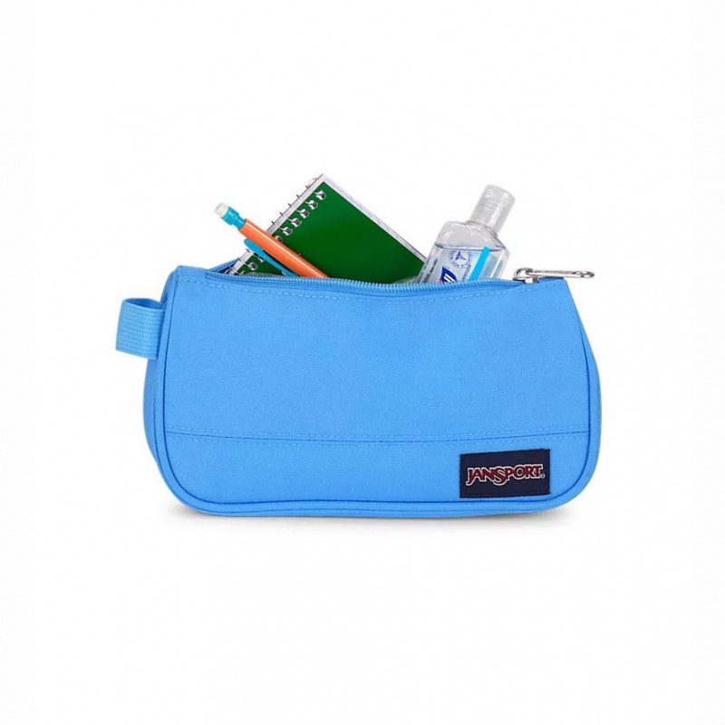 Cajas de lápices JanSport Medium Accessory Pouch Bolsas Azules | FCRHY85143