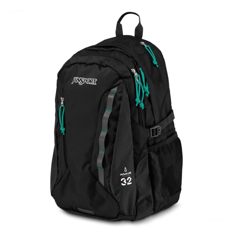 Mochila De Senderismo JanSport Agave Mochilas Negras | DCRKV37338