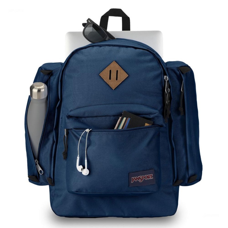 Mochila De Senderismo JanSport Field Pack Mochilas Azul Marino | TCRPQ84849