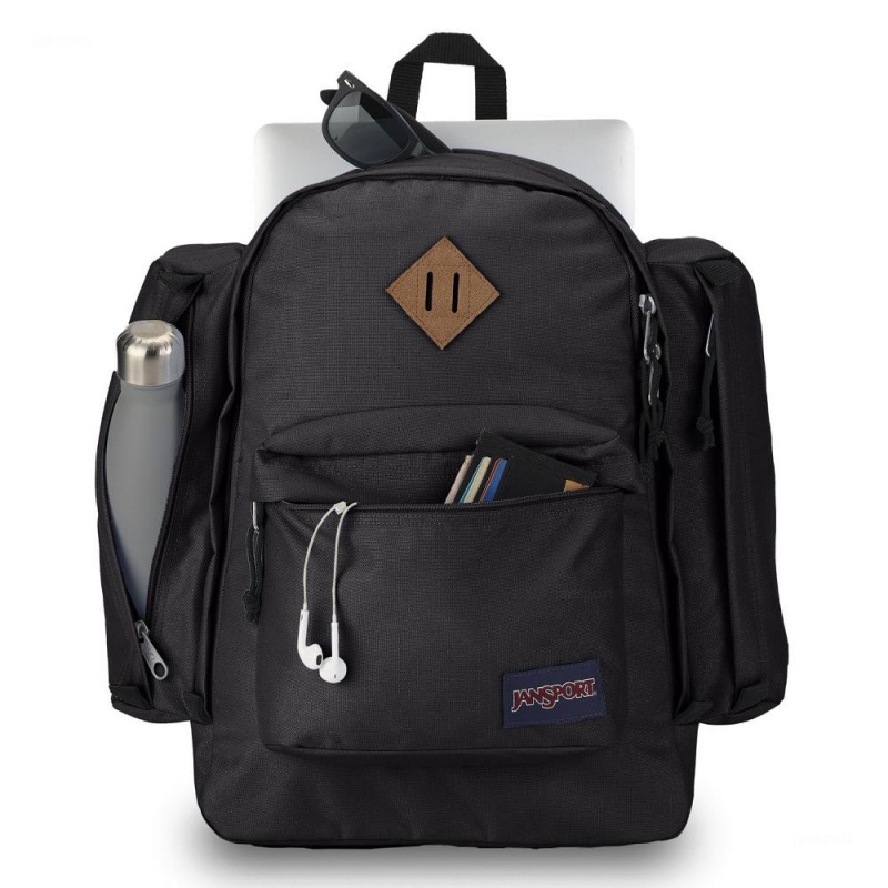 Mochila De Senderismo JanSport Field Pack Mochilas Negras | CRQAV73377