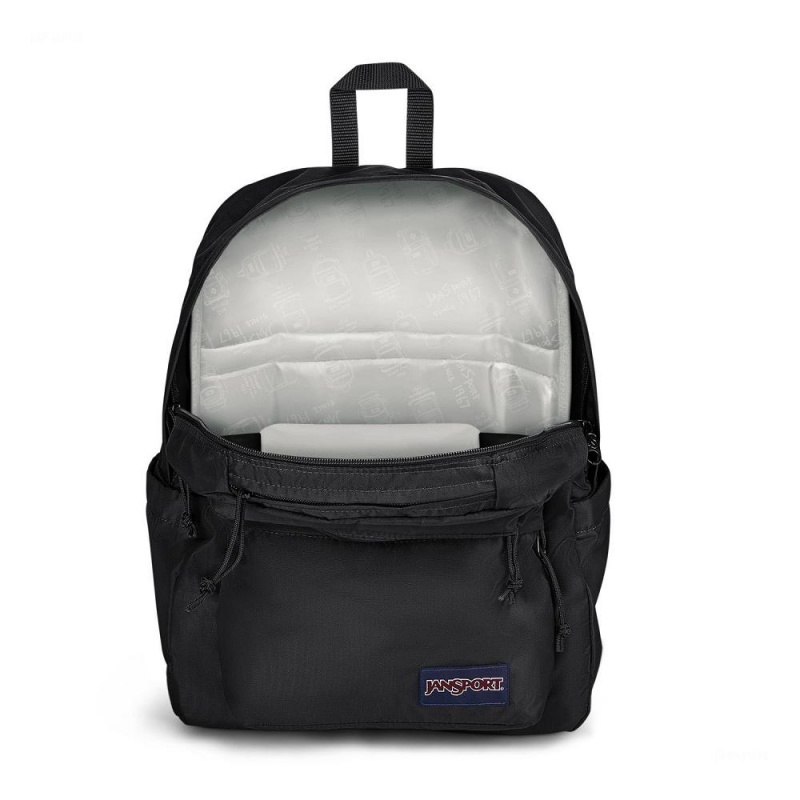 Mochila Para Portátil JanSport Double Break Mochilas Negras | ACRWC47816