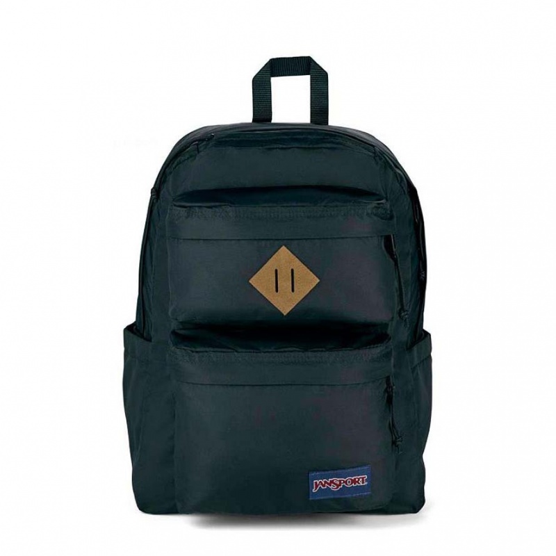 Mochila Para Portátil JanSport Double Break Mochilas Negras | ACRWC47816