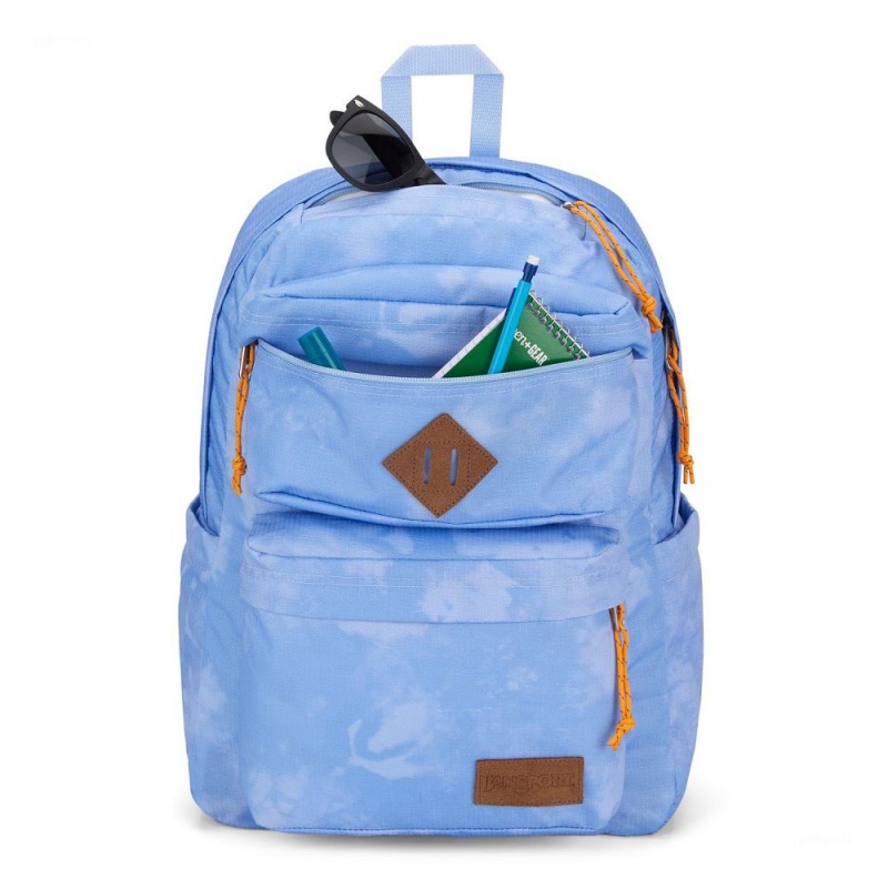 Mochila Para Portátil JanSport Double Break Mochilas Azules | SCRNY60235