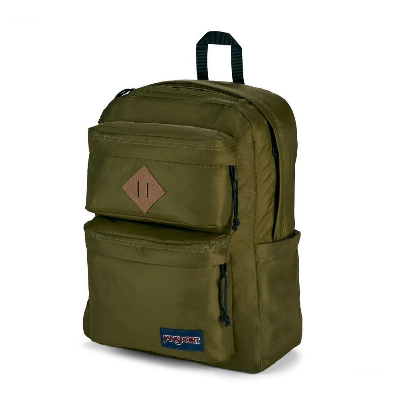 Mochila Para Portátil JanSport Double Break Mochilas Verde Oliva | TCRPQ34937