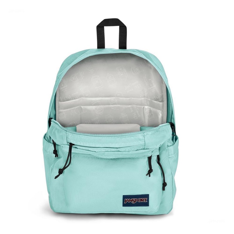 Mochila Para Portátil JanSport Double Break Mochilas Turquesa | CREGJ14355