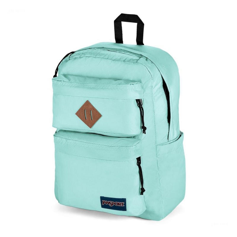 Mochila Para Portátil JanSport Double Break Mochilas Turquesa | CREGJ14355