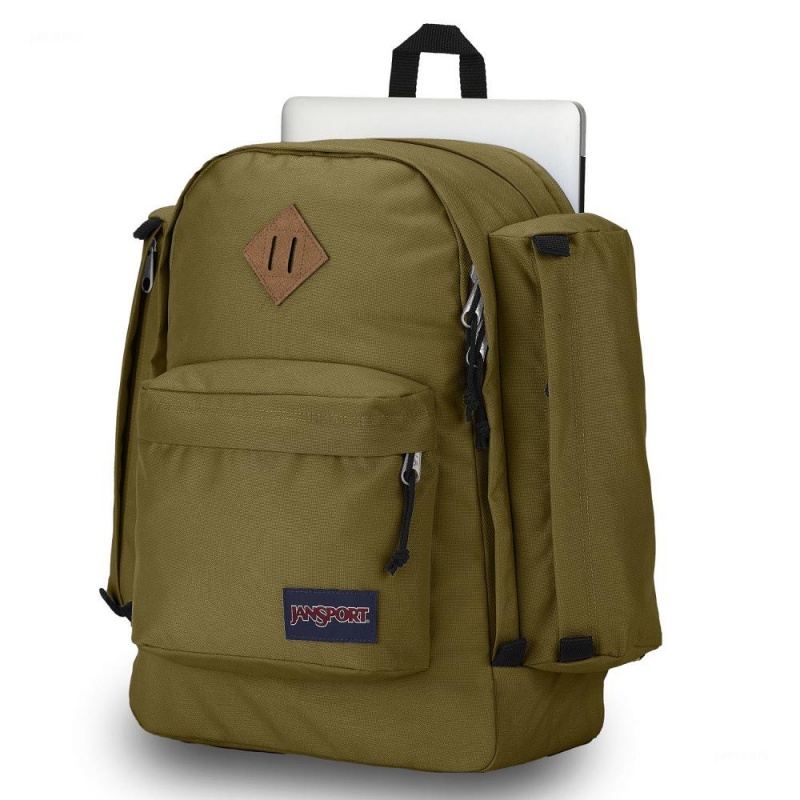 Mochila Para Portátil JanSport Field Pack Mochilas Verde Oliva | MCRFT17919