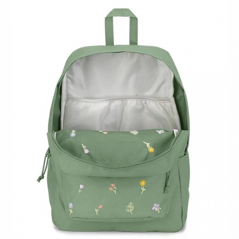 Mochila Para Portátil JanSport SuperBreak® Plus Mochilas Verde | CRJZR49611