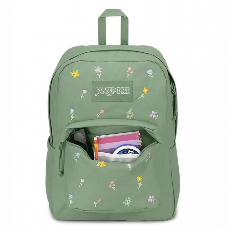 Mochila Para Portátil JanSport SuperBreak® Plus Mochilas Verde | CRJZR49611