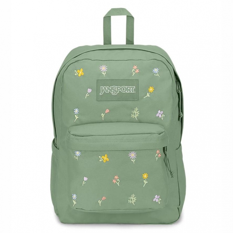 Mochila Para Portátil JanSport SuperBreak® Plus Mochilas Verde | CRJZR49611