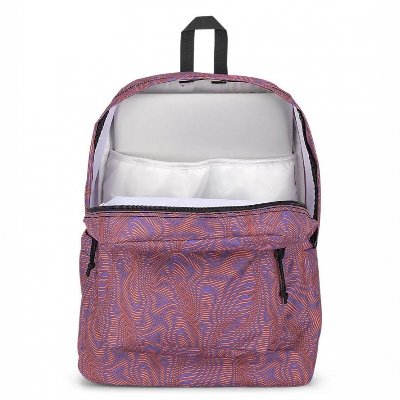 Mochila Para Portátil JanSport SuperBreak® Plus Mochilas Moradas Naranjas | DCRKV17504