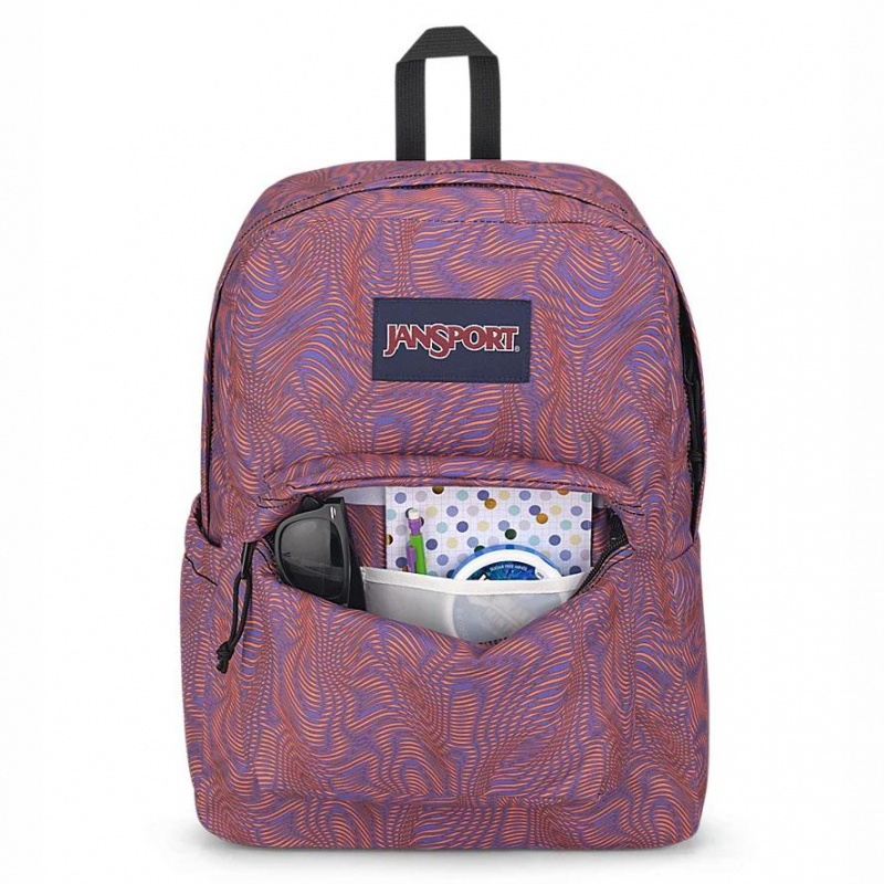 Mochila Para Portátil JanSport SuperBreak® Plus Mochilas Moradas Naranjas | DCRKV17504