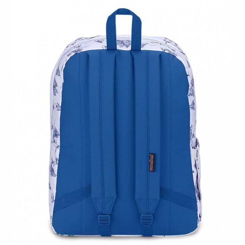 Mochila Para Portátil JanSport SuperBreak® Plus Mochilas Blancas Azules | CRDYB45476