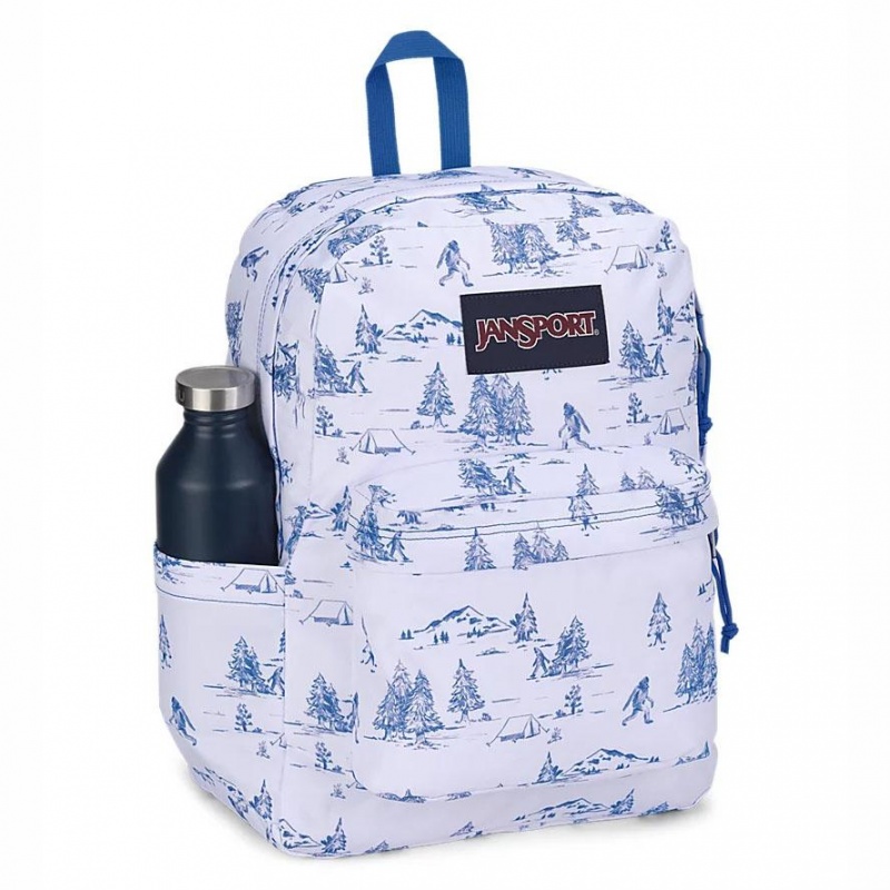 Mochila Para Portátil JanSport SuperBreak® Plus Mochilas Blancas Azules | CRDYB45476