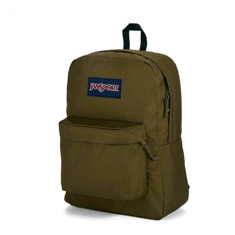 Mochila Para Portátil JanSport SuperBreak® Plus Mochilas Verde Oliva | QCRUV84144