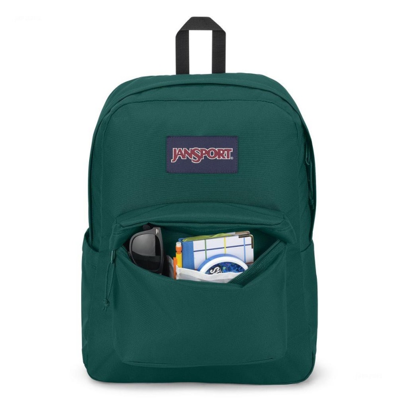 Mochila Para Portátil JanSport SuperBreak® Plus Mochilas Verde Oscuro | ZCRMJ27207