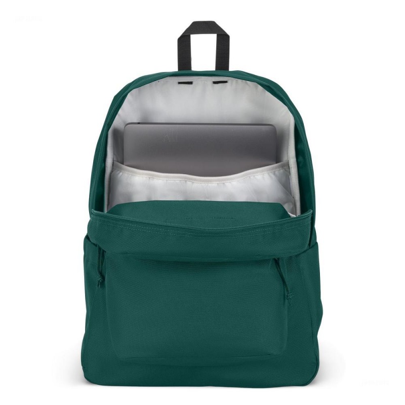 Mochila Para Portátil JanSport SuperBreak® Plus Mochilas Verde Oscuro | ZCRMJ27207