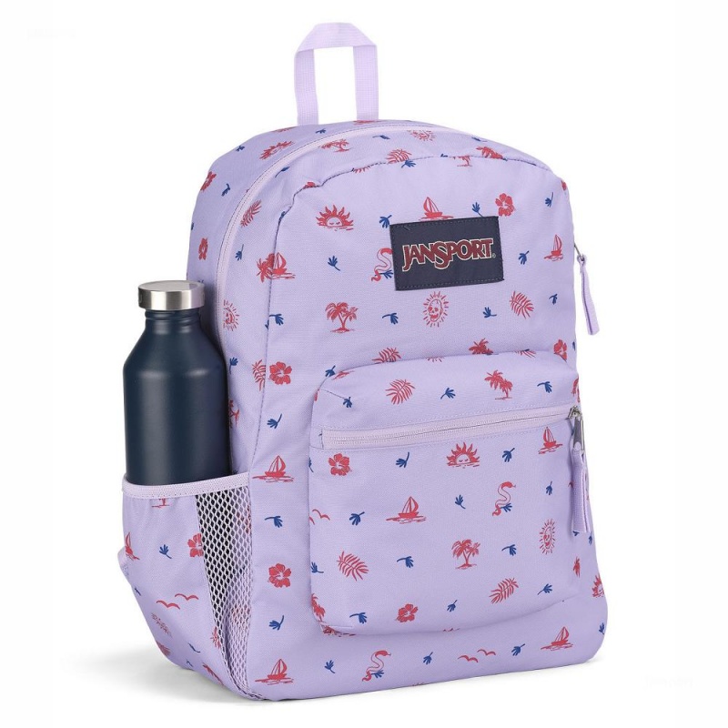 Mochilas escolares JanSport CROSS TOWN Mochilas Moradas Claro | SCRVO60454