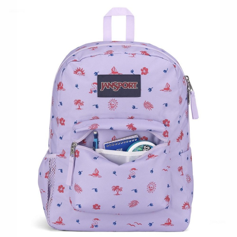 Mochilas escolares JanSport CROSS TOWN Mochilas Moradas Claro | SCRVO60454