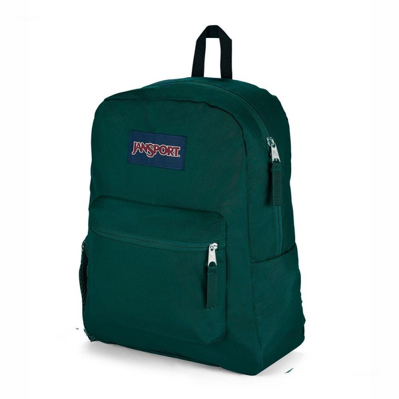 Mochilas escolares JanSport CROSS TOWN Mochilas Verde | ZCRNQ48623