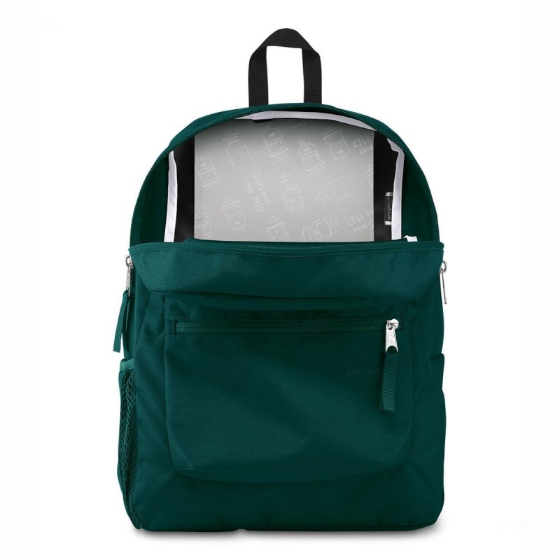 Mochilas escolares JanSport CROSS TOWN Mochilas Verde | ZCRNQ48623