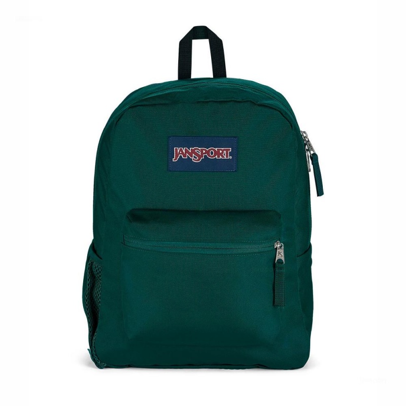 Mochilas escolares JanSport CROSS TOWN Mochilas Verde | ZCRNQ48623