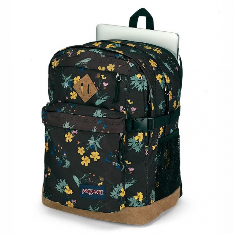 Mochilas escolares JanSport DARK FLORA BUNDLE Mochilas Marrones | CRJZR48081