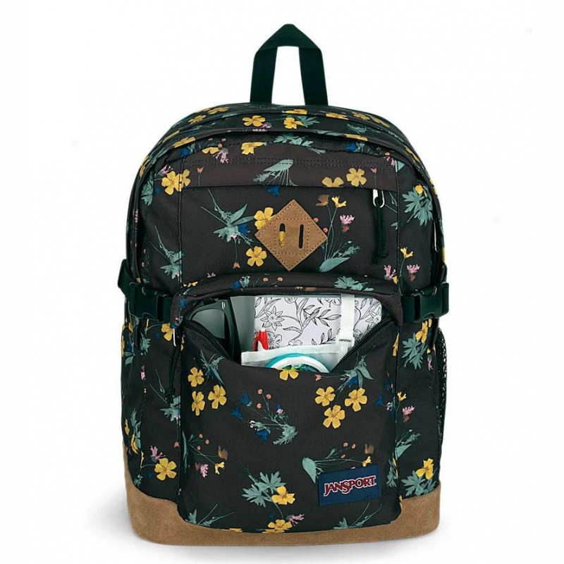 Mochilas escolares JanSport DARK FLORA BUNDLE Mochilas Marrones | CRJZR48081