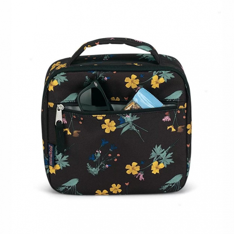 Mochilas escolares JanSport DARK FLORA BUNDLE Mochilas Marrones | CRJZR48081