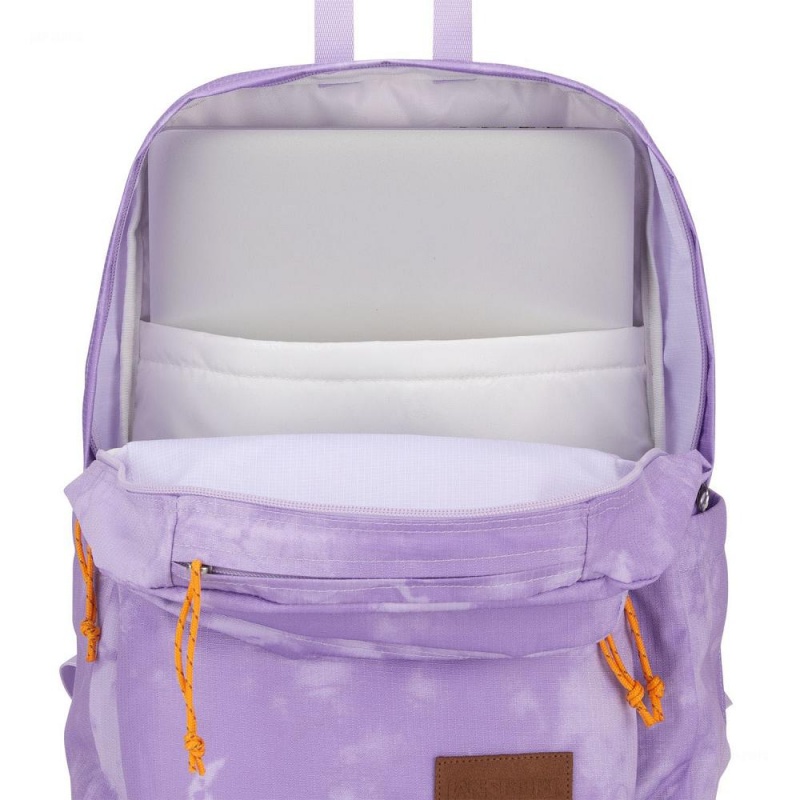 Mochilas escolares JanSport Double Break Mochilas Moradas | CRNZX47670