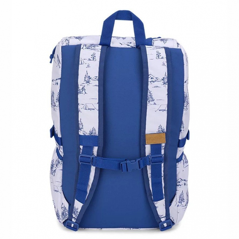 Mochilas escolares JanSport Hatchet Mochilas Blancas Azules | DCRKV50403