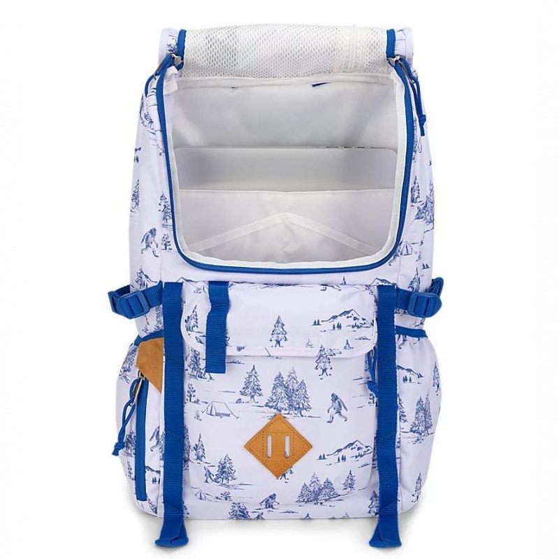 Mochilas escolares JanSport Hatchet Mochilas Blancas Azules | DCRKV50403