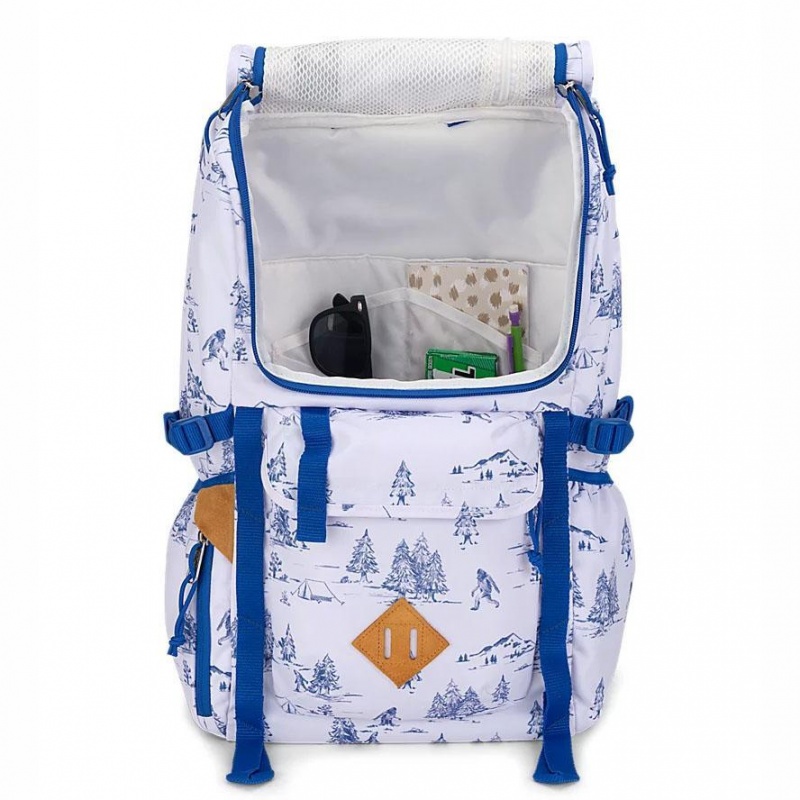 Mochilas escolares JanSport Hatchet Mochilas Blancas Azules | DCRKV50403