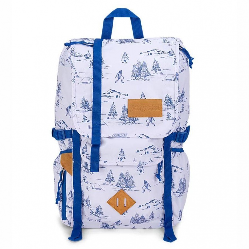 Mochilas escolares JanSport Hatchet Mochilas Blancas Azules | DCRKV50403