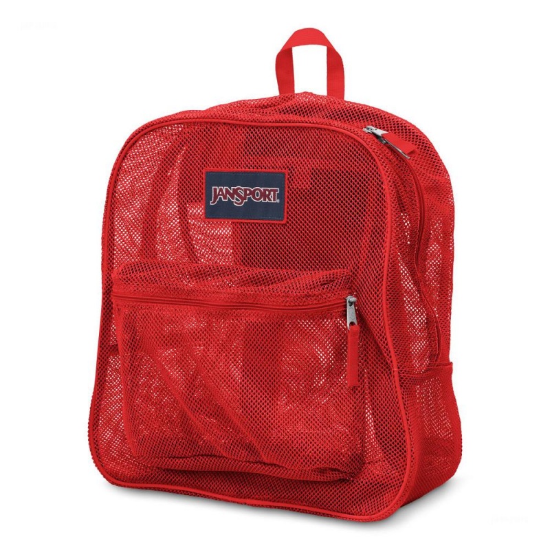 Mochilas escolares JanSport Mesh Pack Mochilas Rojas | CRJKU20469