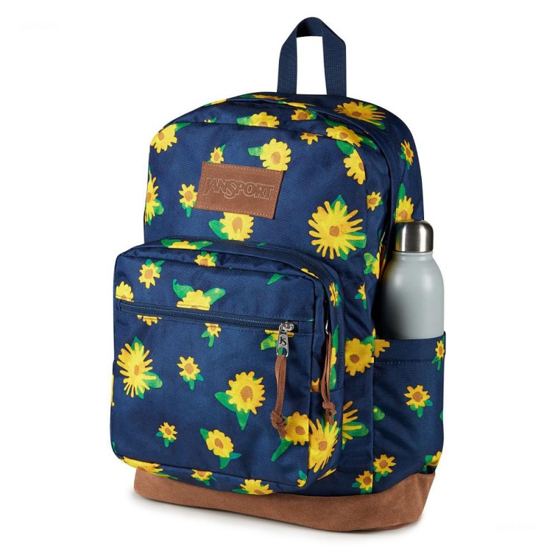 Mochilas escolares JanSport Right Pack Mochilas Azul Marino Amarillo | BCRSO90506