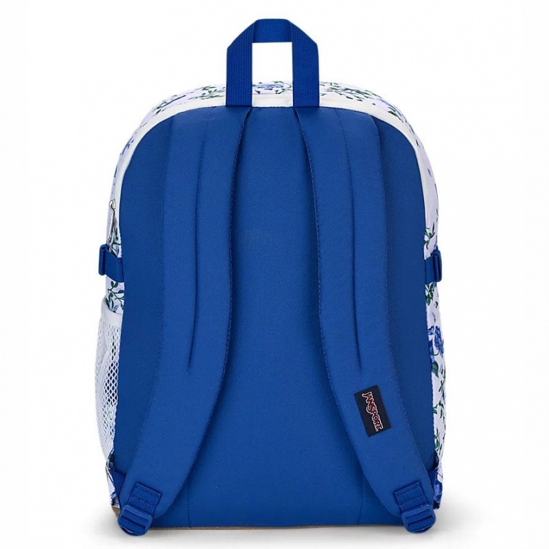 Mochilas escolares JanSport SUEDE CAMPUS Mochilas Blancas Azules | CRQAV61523