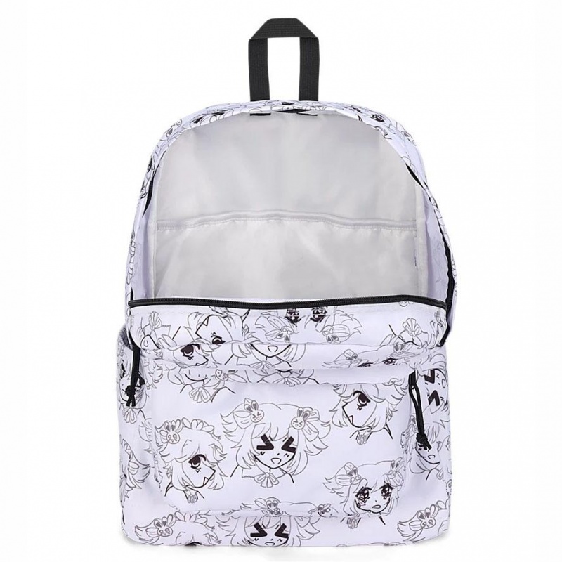 Mochilas escolares JanSport SuperBreak® Plus Mochilas Blancas | GCRUC28203