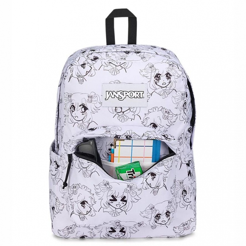 Mochilas escolares JanSport SuperBreak® Plus Mochilas Blancas | GCRUC28203